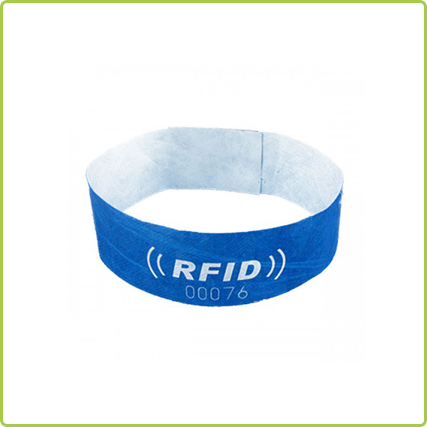 13.56MHz  rfid disposable paper wristbands for festival events